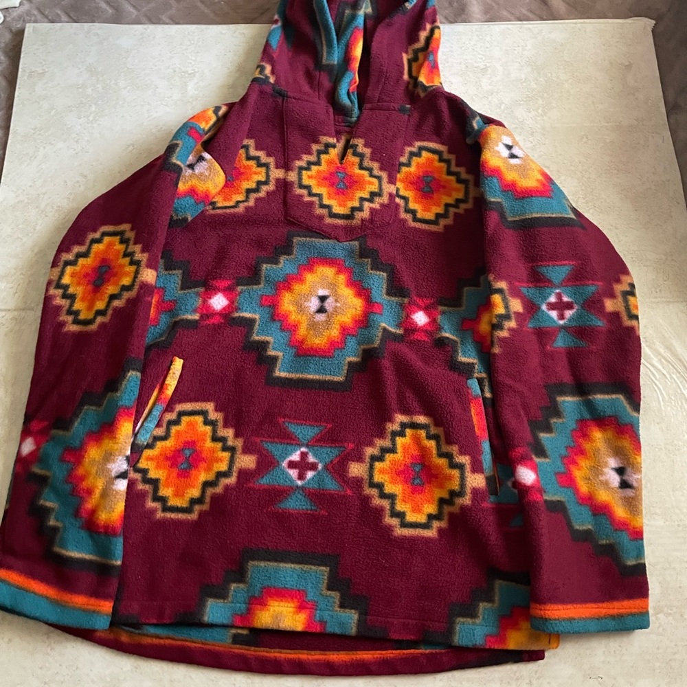Aztec print hoodie